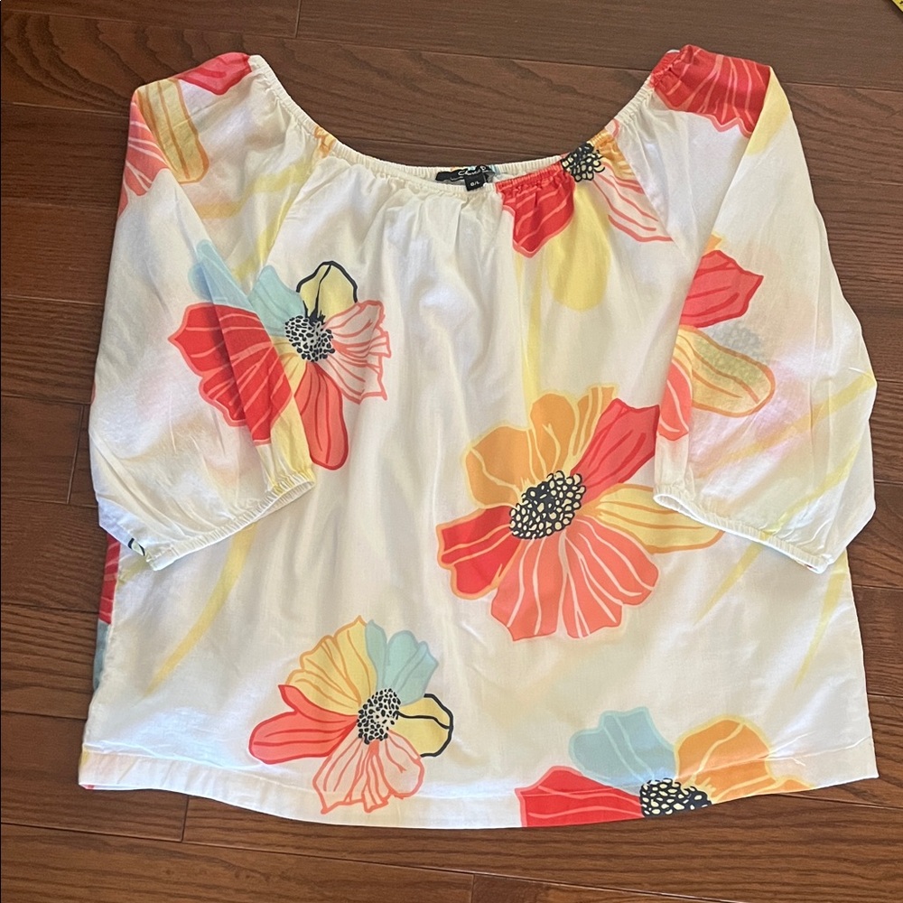 CHARLIE B Vibrant Floral Blouse